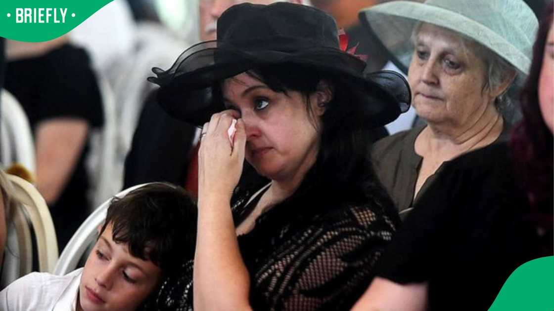 Marius van der Merwe’s wife paid a touching tribute to him during an emotional funeral service
