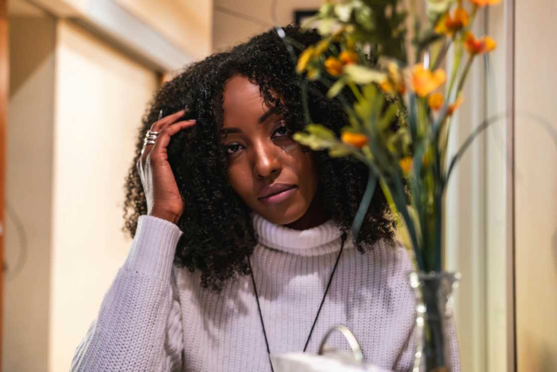 A calm and peaceful lady