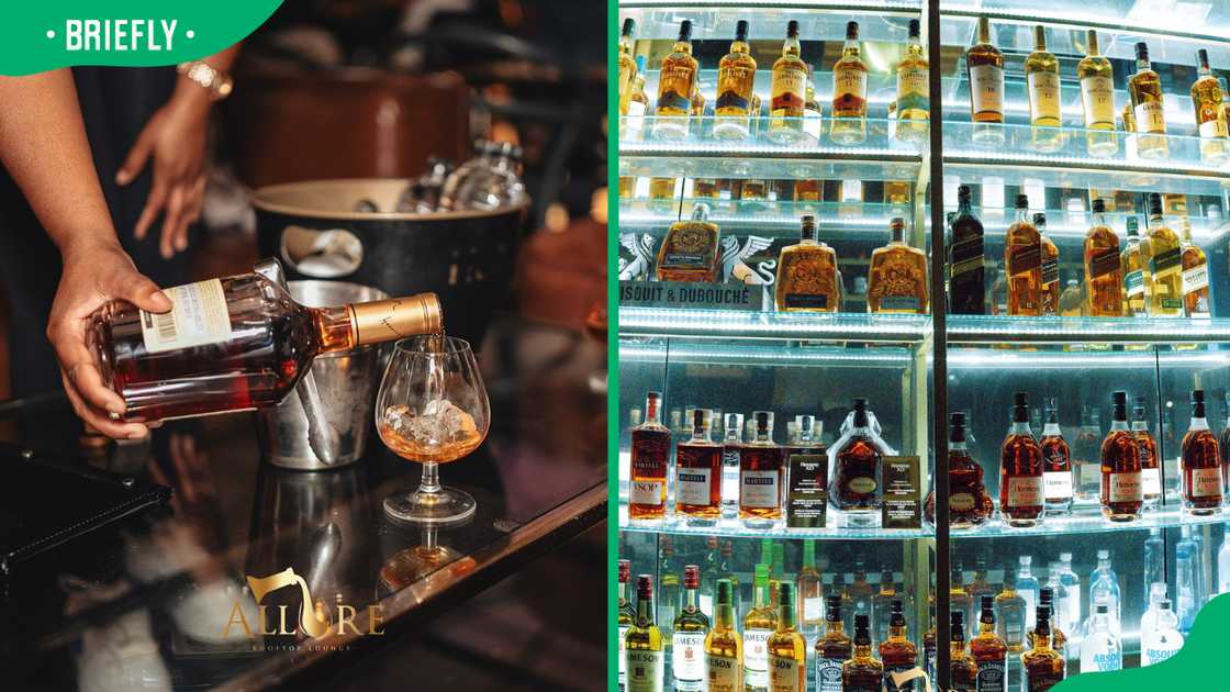 Allure Rooftop Lounge wines