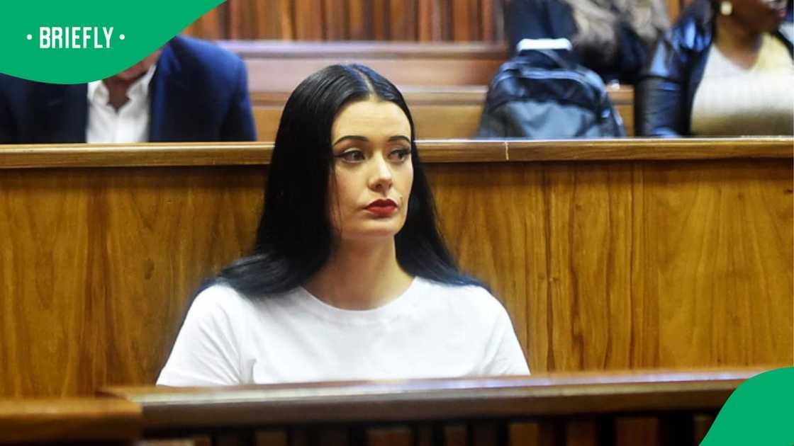 She is presenting evidence in mitigation of sentence. She is presenting evidence in mitigation of sentence.