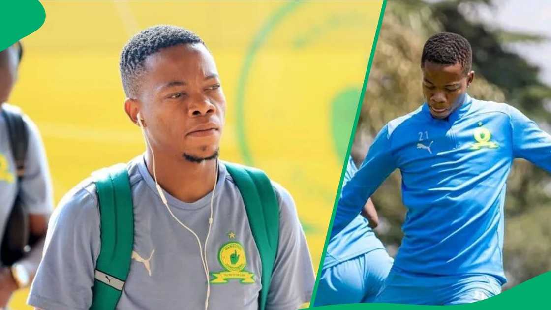 Mamelodi Sundowns star Sphelele Mkhulise was linked with a move away from the PSL champions.