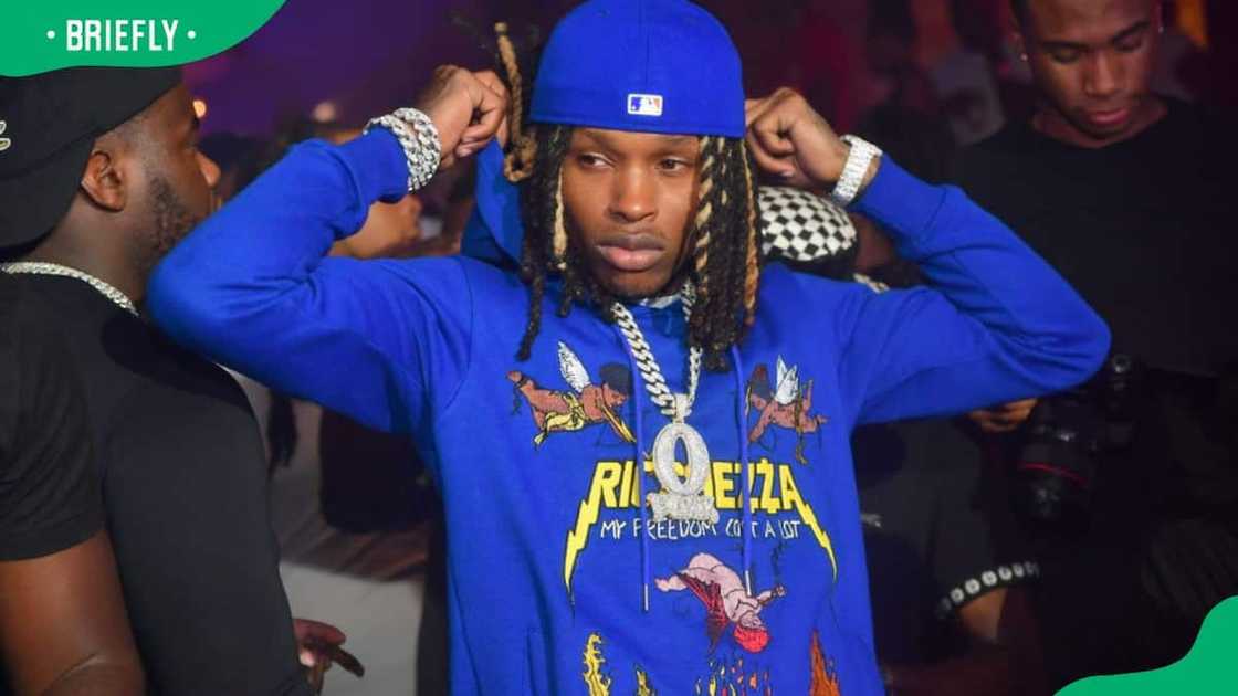 The late King Von attending a musical event The late King Von attending a musical event