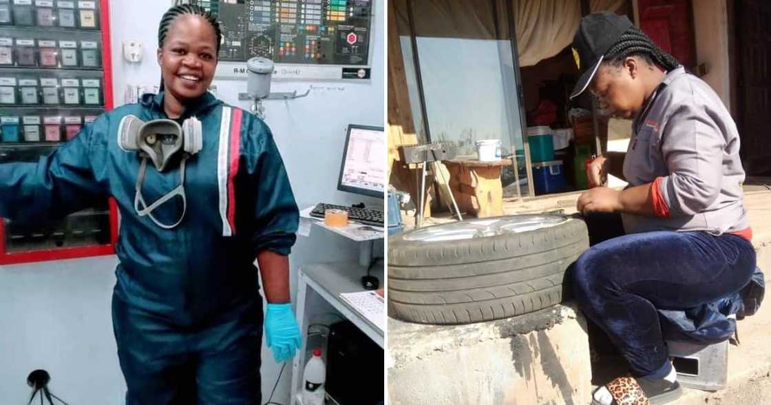 A single mom from Durban has her own panel beating and spray painting business A single mom from Durban has her own panel beating and spray painting business