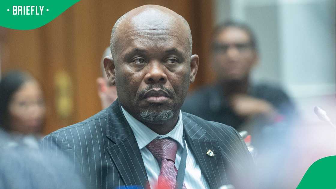 Lieutenant-General Shadrack Sibiya at Parliament's Ad Hoc Committee Lieutenant-General Shadrack Sibiya at Parliament's Ad Hoc Committee