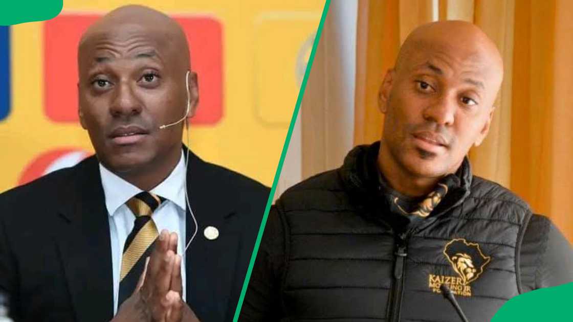 Kaizer Motaung's son speaking at events