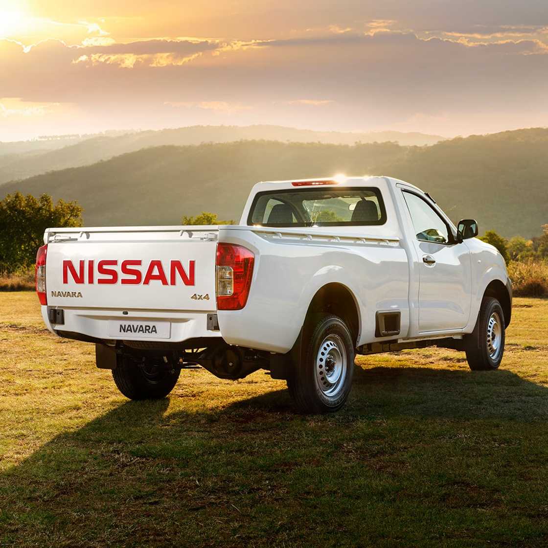 A white Nissan Navara A white Nissan Navara