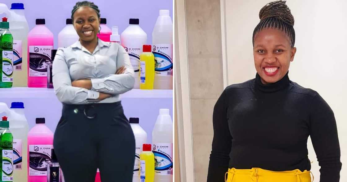The 29-year-old woman works hard with her detergent business The 29-year-old woman works hard with her detergent business