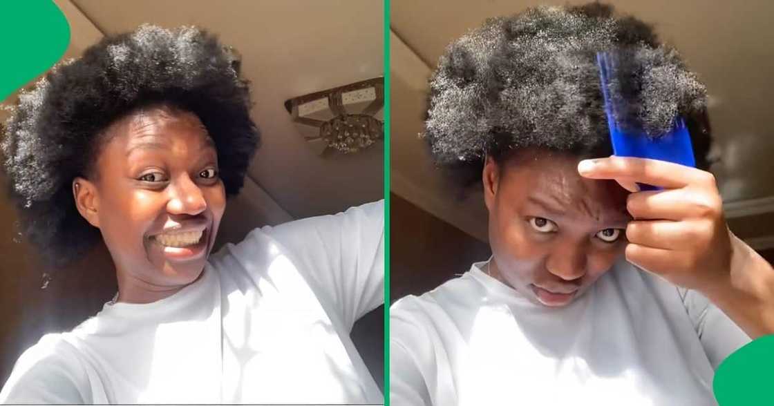 A woman shared a TikTok video showing three hair products which improved her damaged hairline A woman shared a TikTok video showing three hair products which improved her damaged hairline