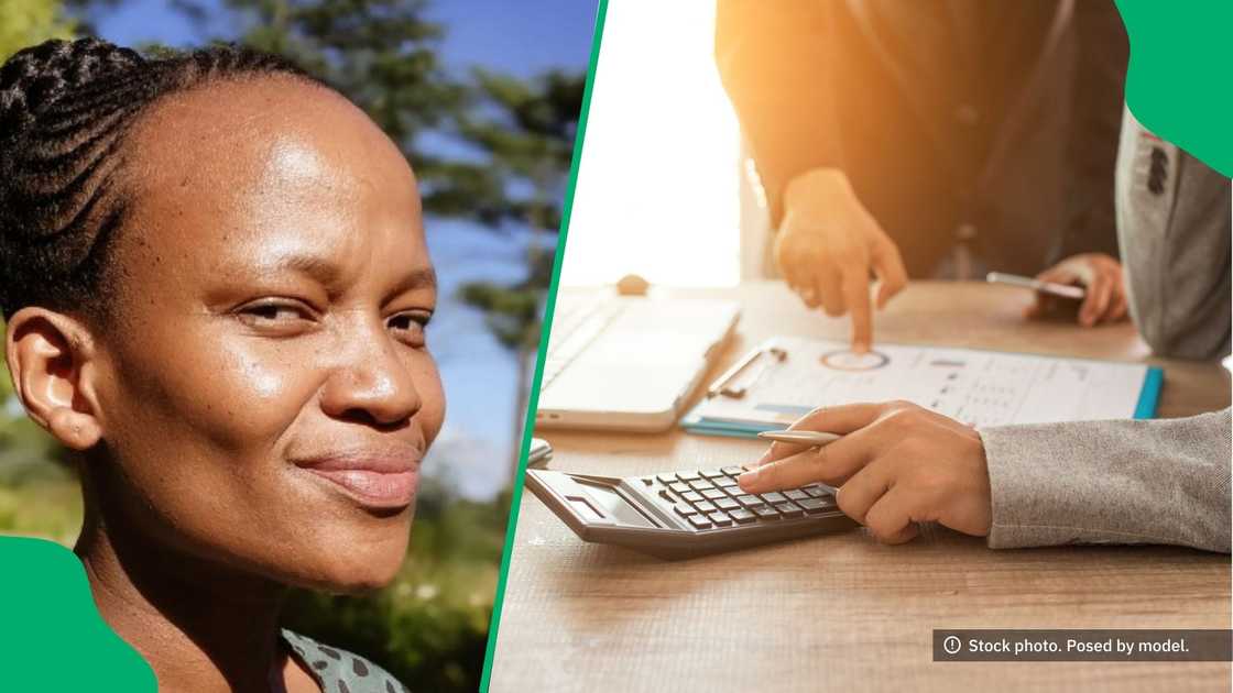 A woman showed a revenue auditor's salary. A woman showed a revenue auditor's salary.