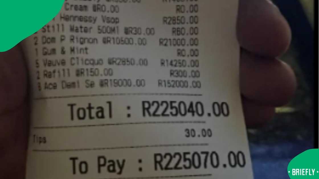 SA slams DJ for tipping waiter R30 on R225 000 bill