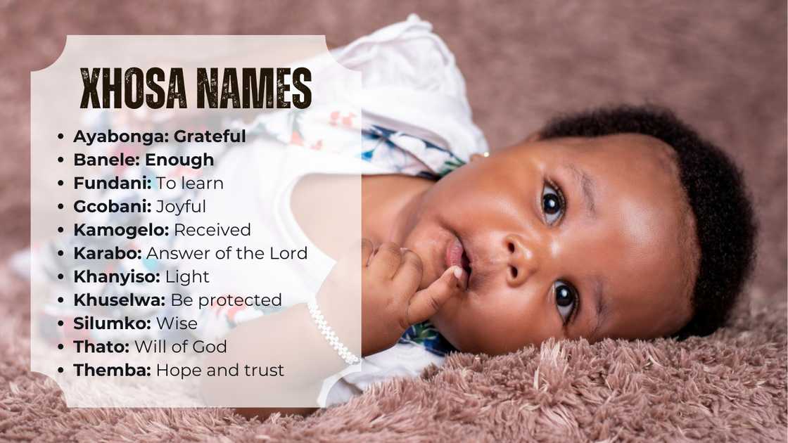 Uncommon Xhosa names