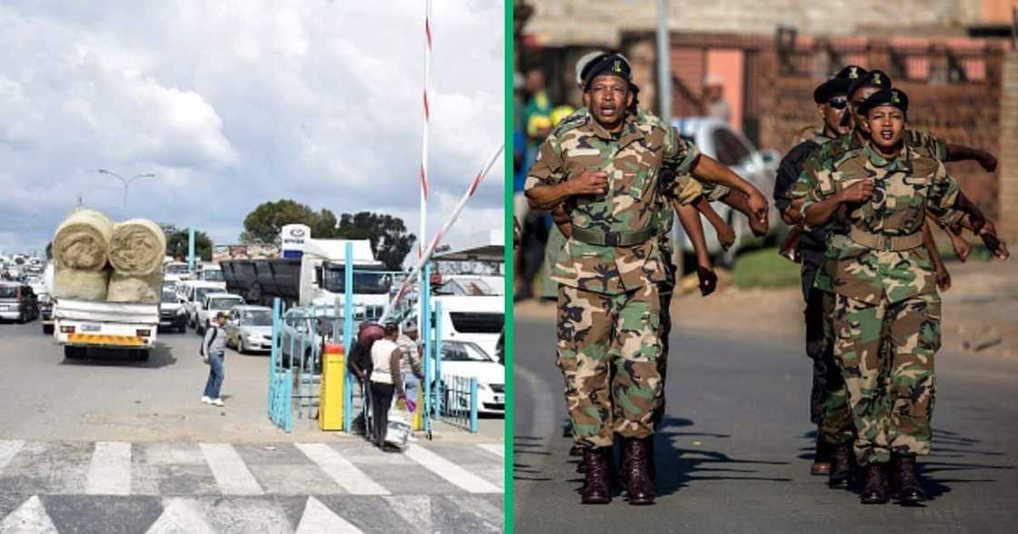 SANDF find 60 students from Lestho fleeing police brutality