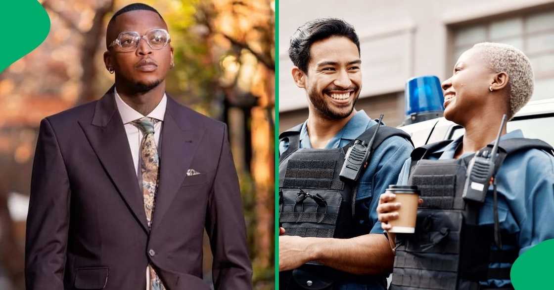 Oscar Mbo posted a hilarious video joking with police officers Oscar Mbo posted a hilarious video joking with police officers