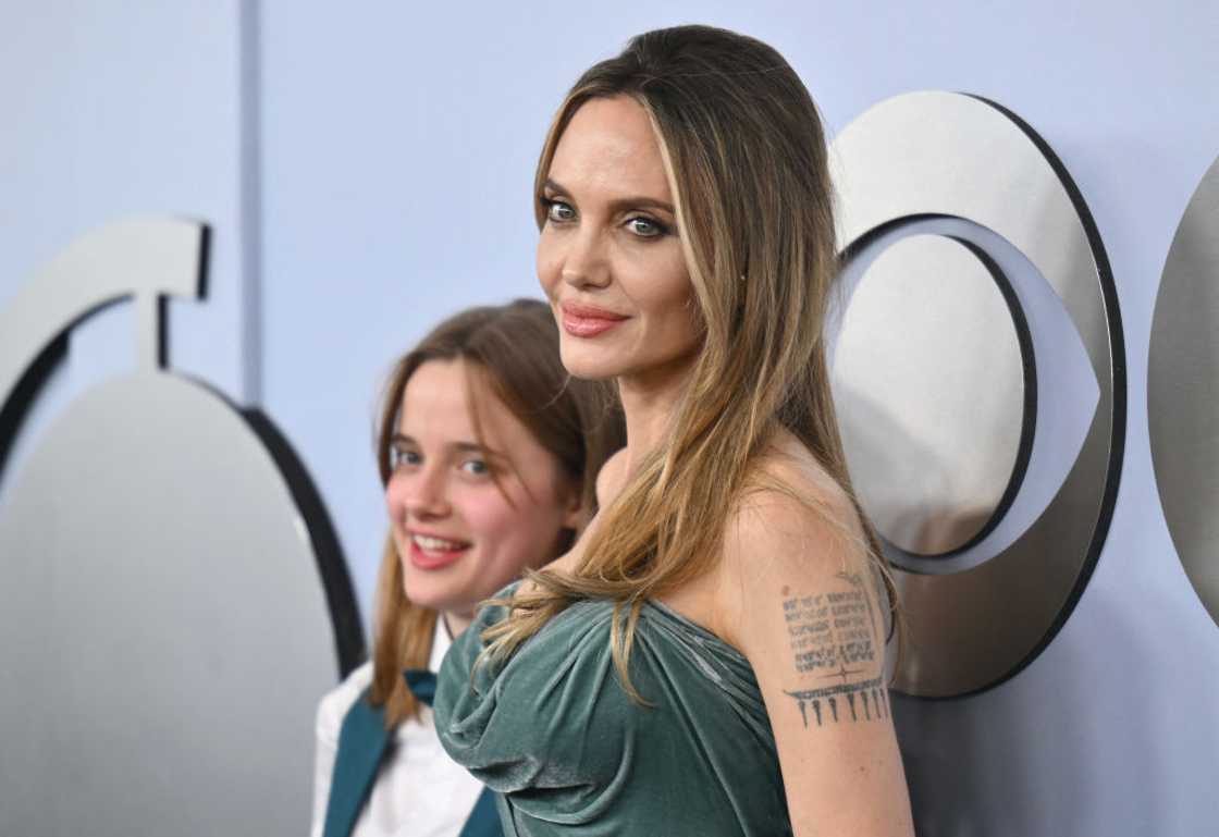 Angelina Jolie's coordinates tattoo