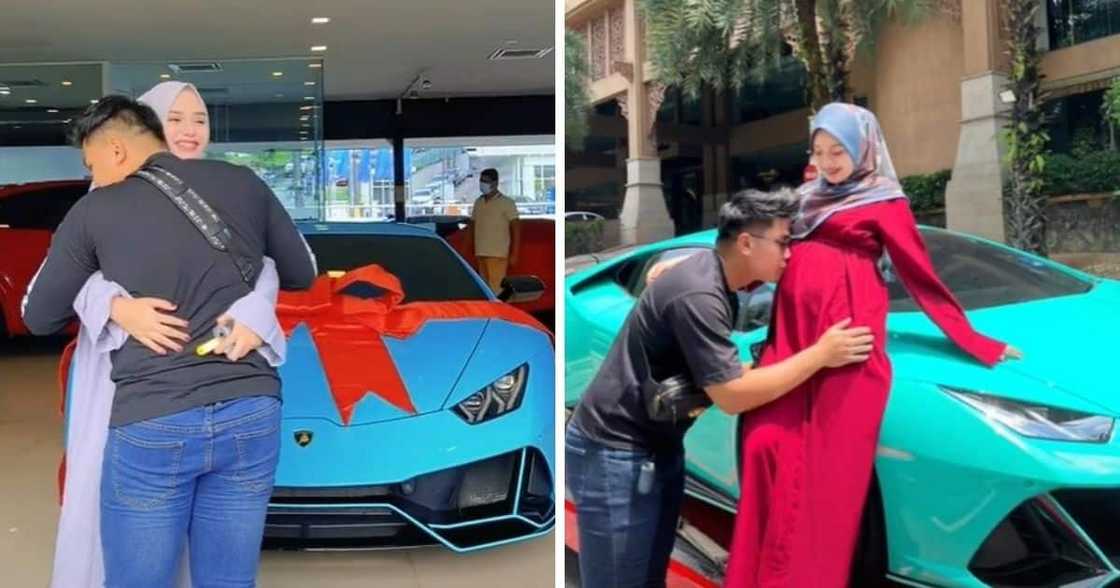 Pregnant Malaysian woman surprises husband with R4 million Lamborghini Huracan in preparation for future sleepless nights