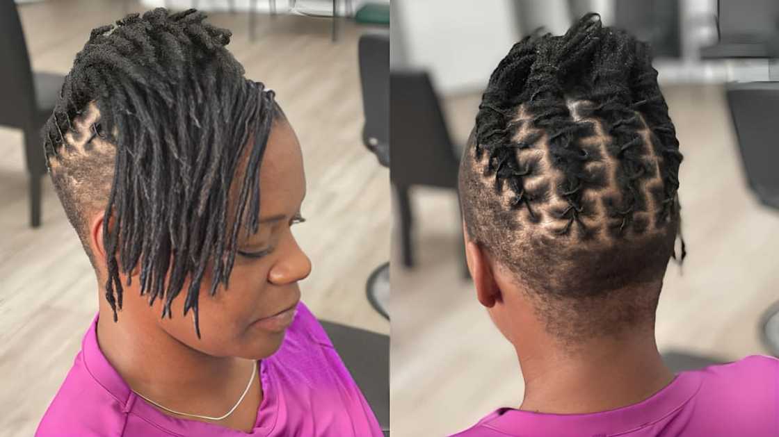 Black Mohawk dreadlocks Black Mohawk dreadlocks