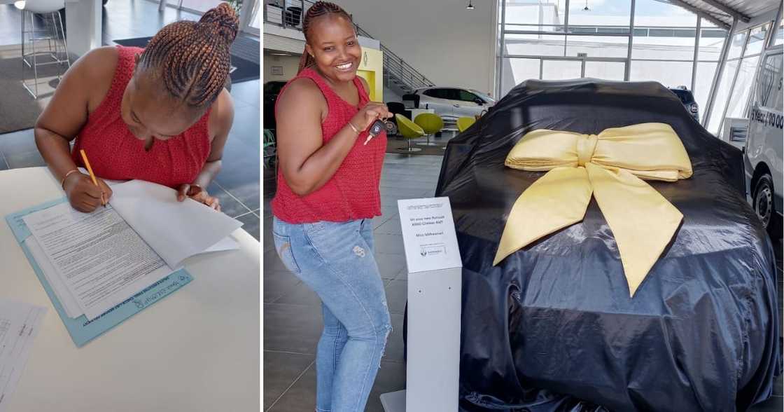 The Jozi lady loves her new car The Jozi lady loves her new car