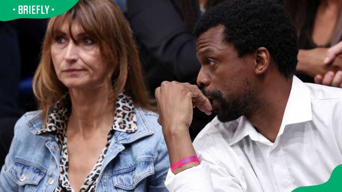 Victor Wembanyama's parents, Elodie (L) and Félix (R), during the 2023 French Elite basketball match between Boulogne-Levallois Metropolitans 92 and Paris basketball Victor Wembanyama's parents, Elodie (L) and Félix (R), during the 2023 French Elite basketball match between Boulogne-Levallois Metropolitans 92 and Paris basketball