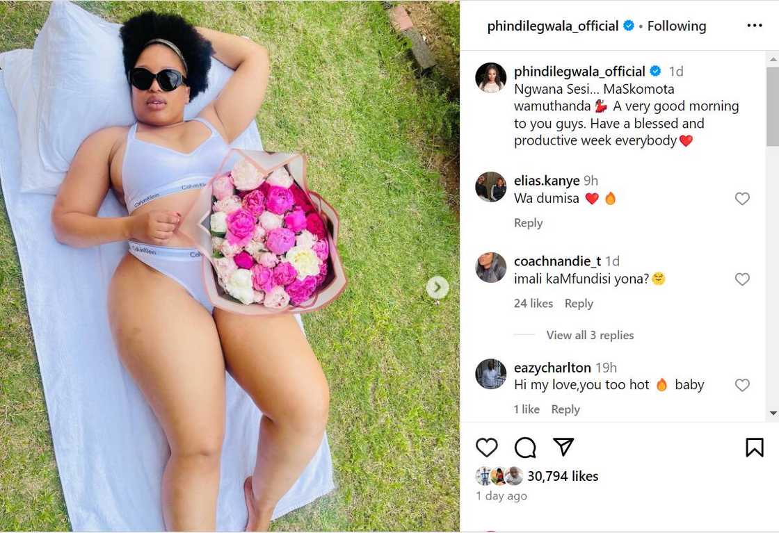 Phindile Gwala's milky thighs set social media abuzz