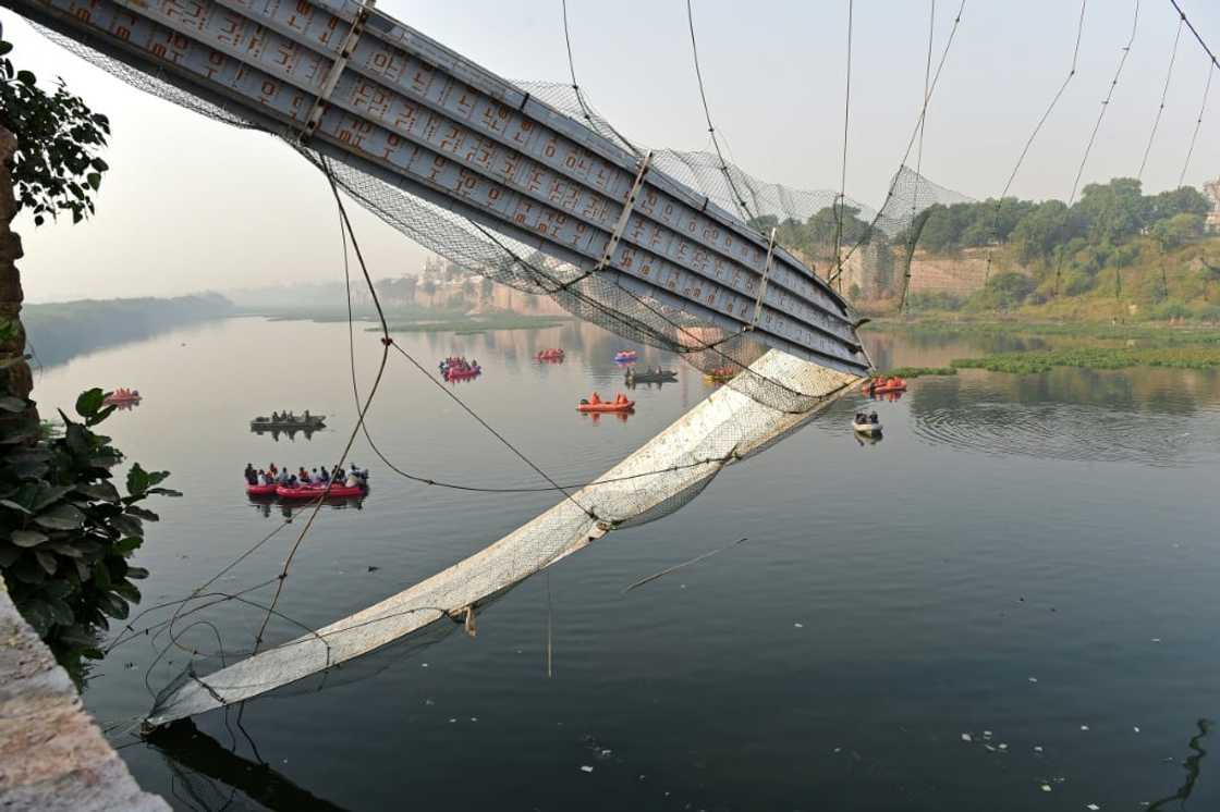The bridge had just re-opened after a months-long renovation and reports said it had not had proper approvals The bridge had just re-opened after a months-long renovation and reports said it had not had proper approvals