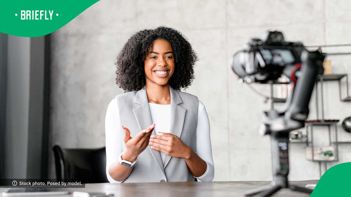 The woman's TikTok account is filled with videos on a wide range of topics. The woman's TikTok account is filled with videos on a wide range of topics.