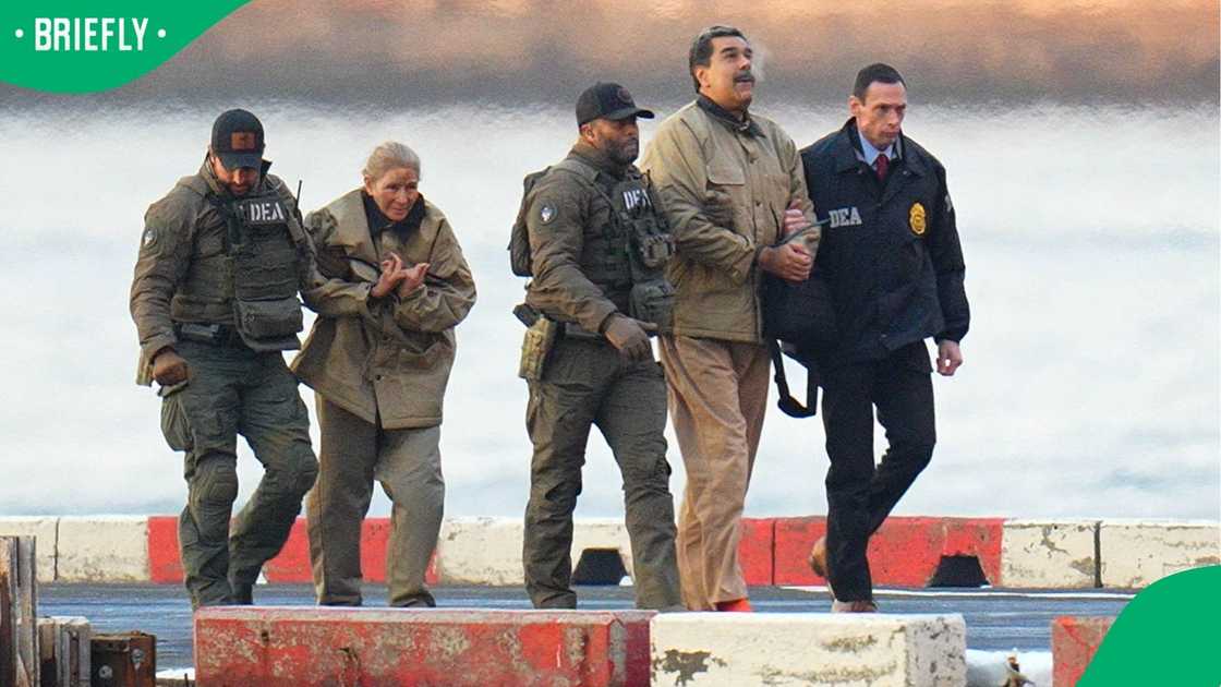 Nicolas Maduro and his wife, Cilia Flores, after they were captured by US forces Nicolas Maduro and his wife, Cilia Flores, after they were captured by US forces