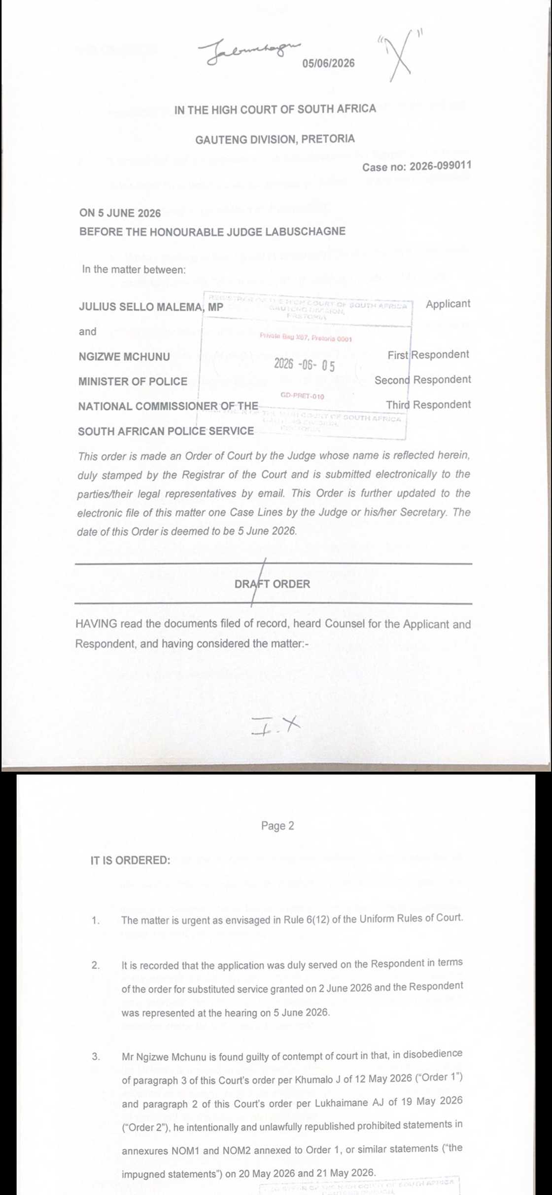 Court issues arrest warrant for Ngizwe Mchunu