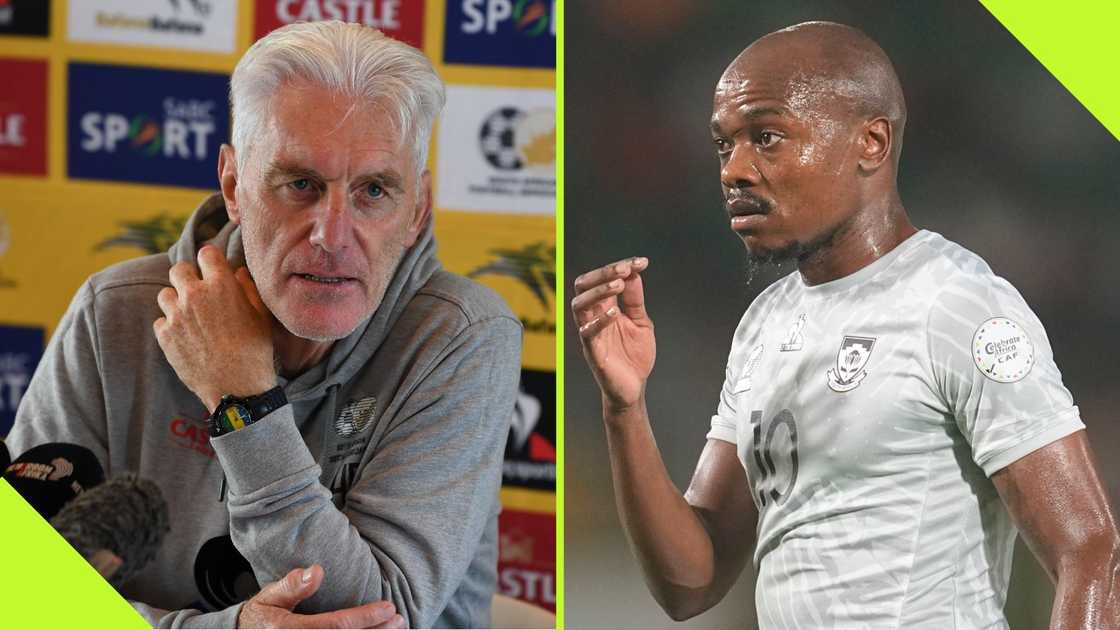 Hugo Broos explains Percy Tau's omission from the Bafana Bafana squad. Hugo Broos explains Percy Tau's omission from the Bafana Bafana squad.