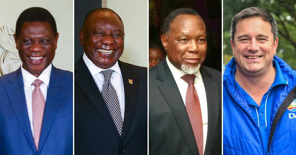 Paul Mashatile, Cyril Ramaphosa, Kgalema Motlante and John Steenhusien find love again Paul Mashatile, Cyril Ramaphosa, Kgalema Motlante and John Steenhusien find love again