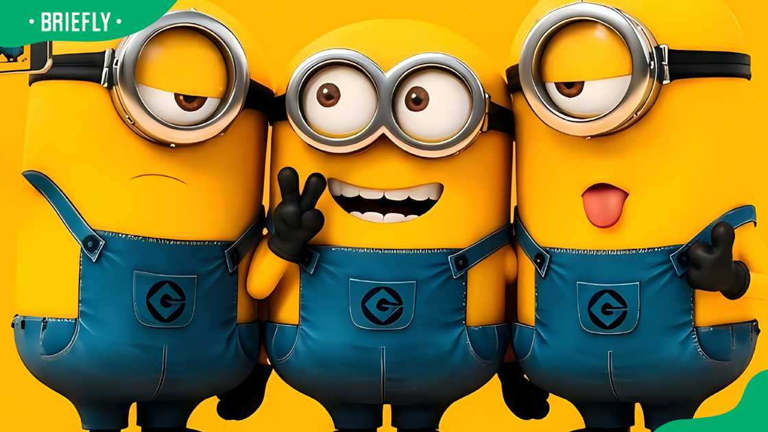 Yellow big-headed cartoon characters Yellow big-headed cartoon characters