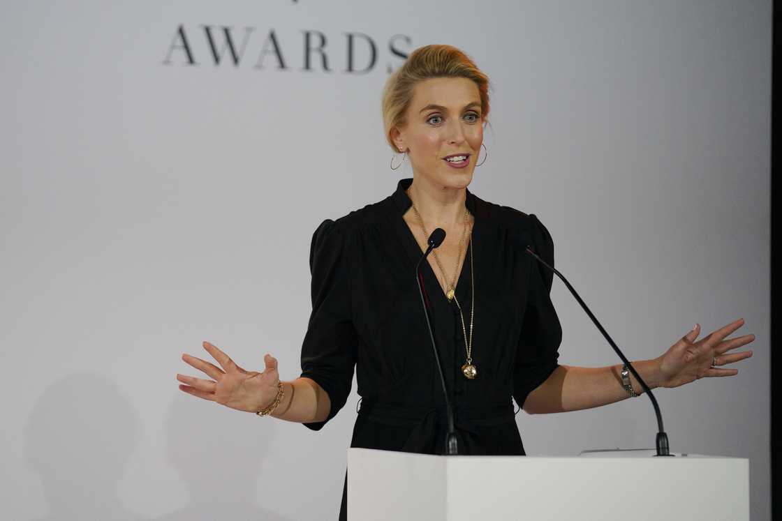 Clarissa Ward speaks on stage at the DVF Awards at Opera Garnier in Paris, France Clarissa Ward speaks on stage at the DVF Awards at Opera Garnier in Paris, France