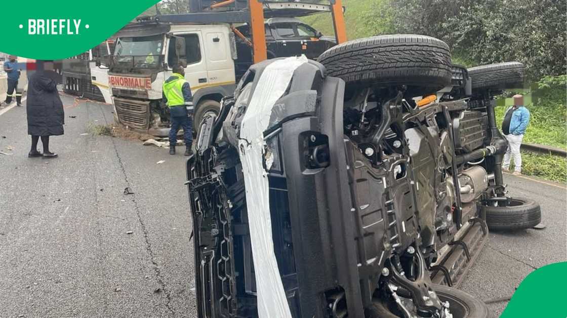 The truck driver sustained minor injuries and received medical treatment at the scene. The truck driver sustained minor injuries and received medical treatment at the scene.