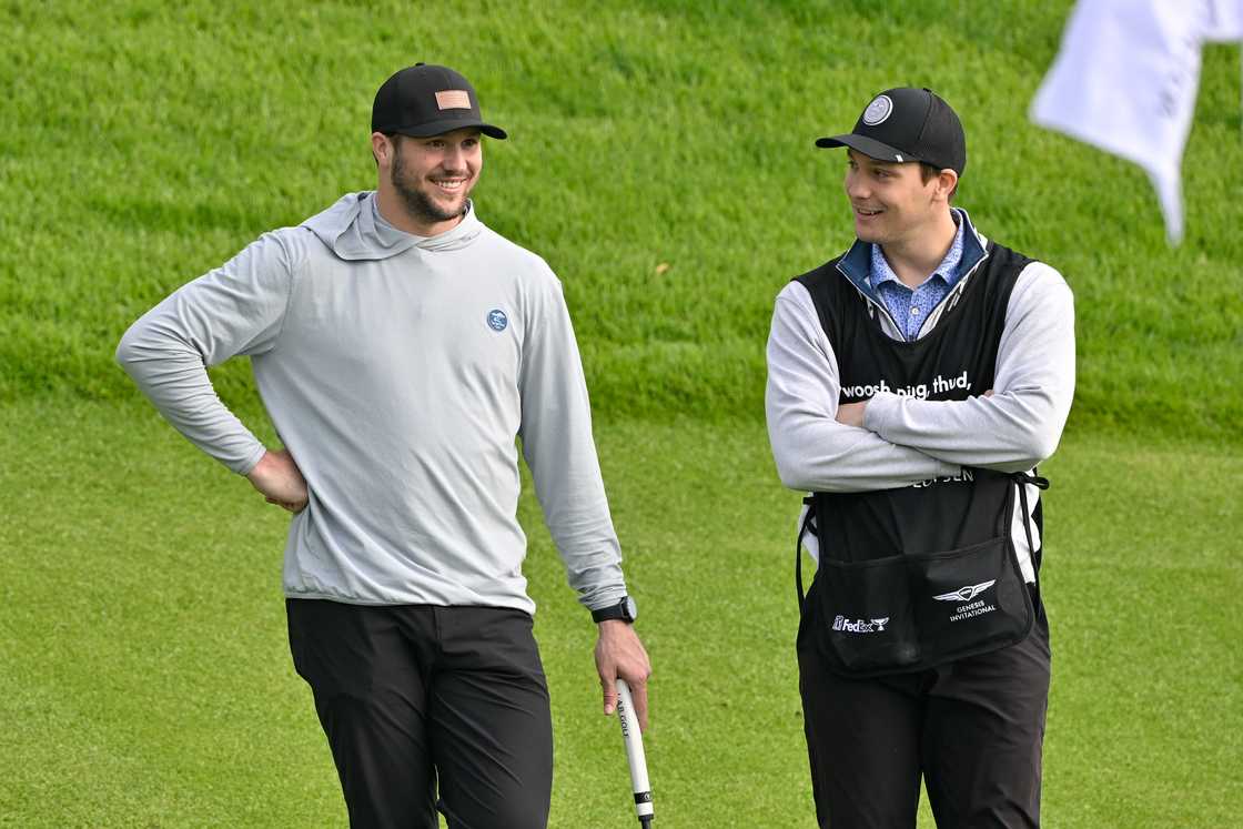 Josh and his brother Jason at the Riviera Country Club