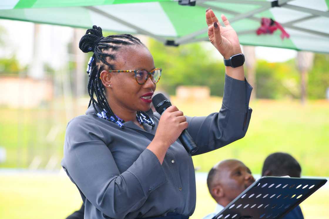 Nasiphi Moya delivered her 100 days in office address Nasiphi Moya delivered her 100 days in office address
