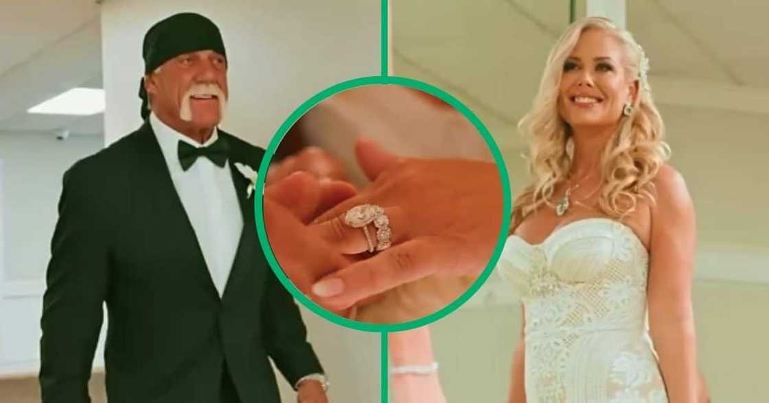 Hulk Hogan and his wife.