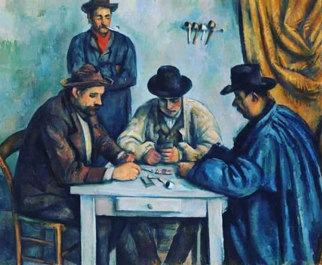 The Card Players' painting The Card Players' painting
