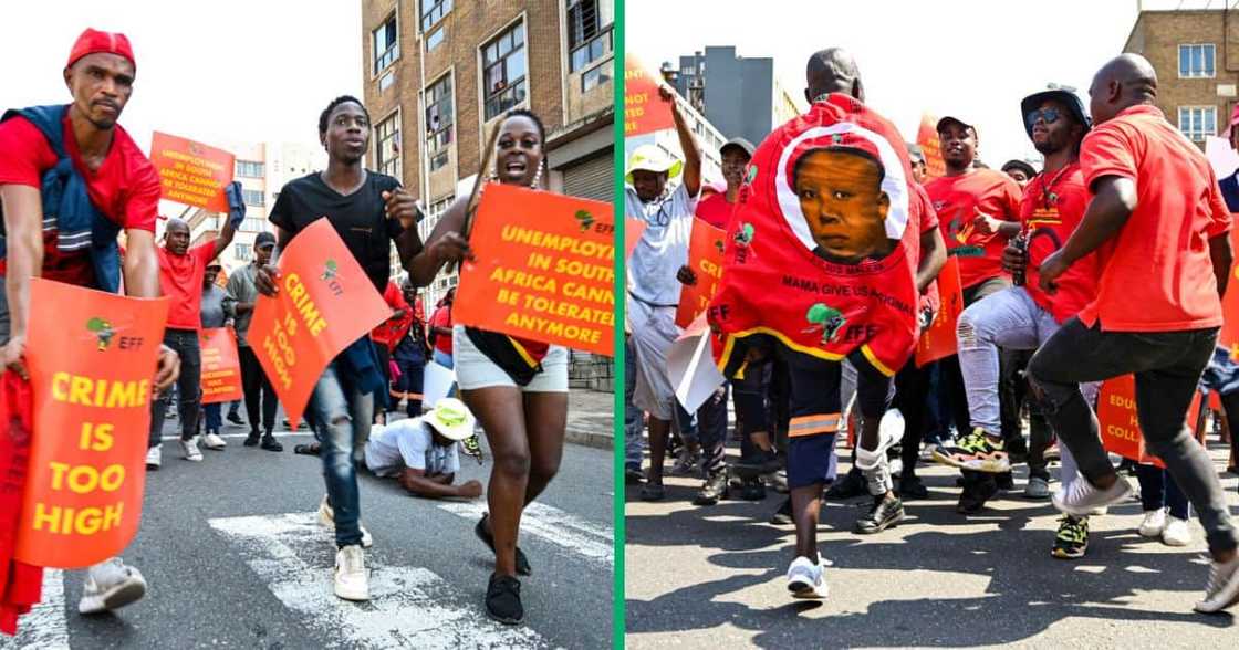 The EFF protested against poor service delivery in eThekwini The EFF protested against poor service delivery in eThekwini