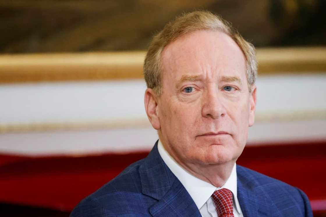 Smith said Microsoft and its rivals were fighting against disinformation Smith said Microsoft and its rivals were fighting against disinformation