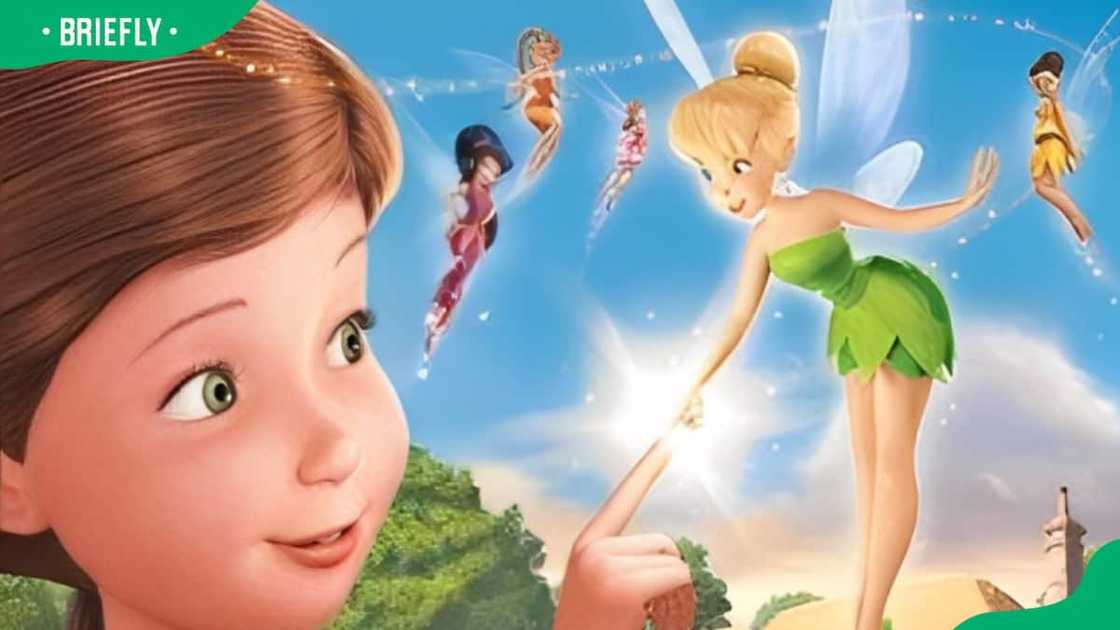 Tinker Bell befriends a young girl named Lizzy Tinker Bell befriends a young girl named Lizzy