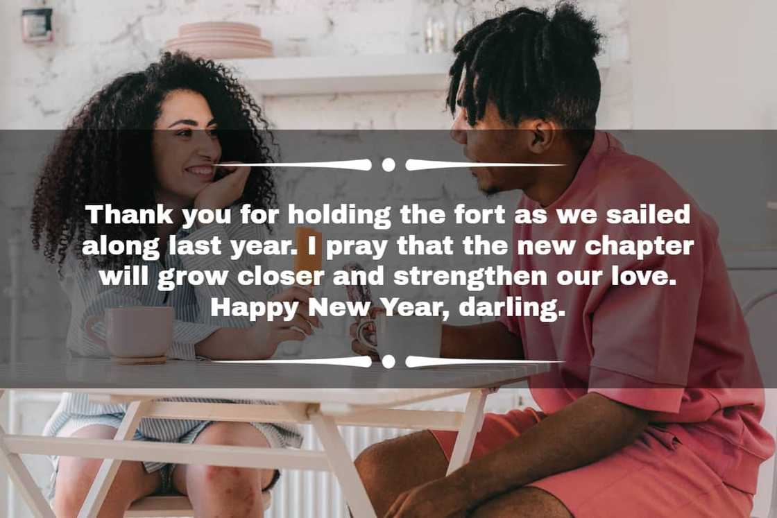 Happy New Year messages for a lover