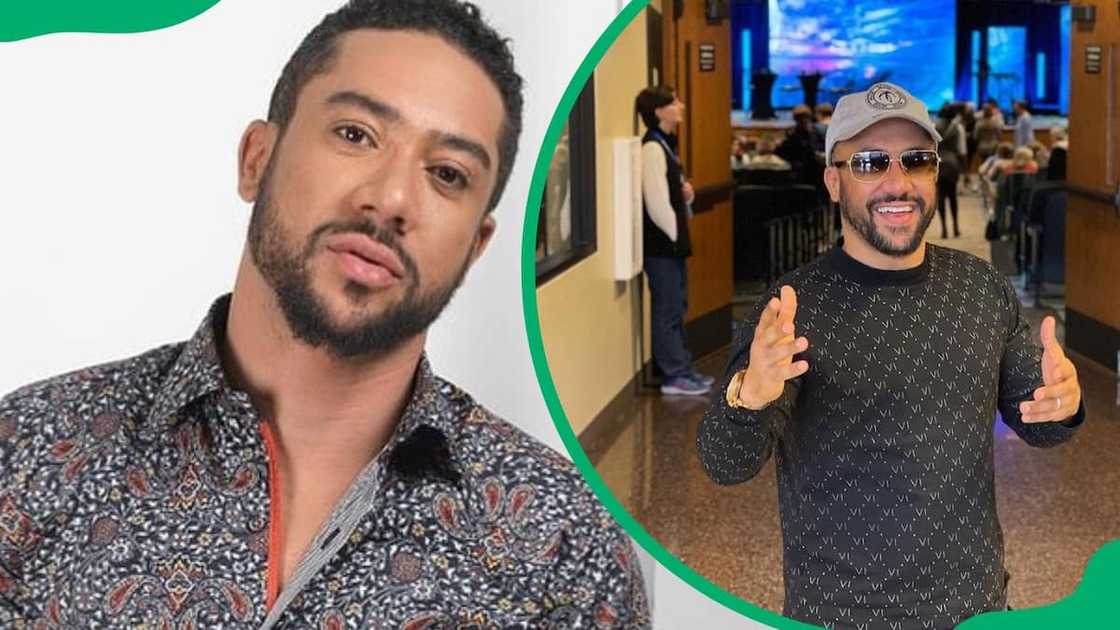 Majid Michel posing for the camera