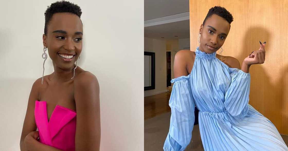 Zozibini Tunzi Drops Jaws in a Sheer Sparkling Christian Cowan Dress