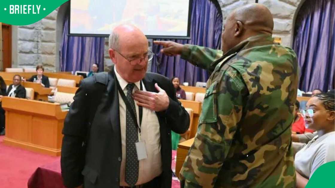 Paul O’Sullivan walked out of Parliament during proceedings Paul O’Sullivan walked out of Parliament during proceedings