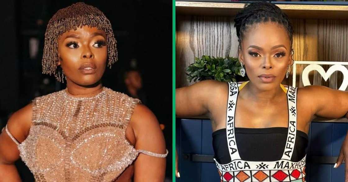 Singer Unathi Nkayi was roasted for her appearence. Singer Unathi Nkayi was roasted for her appearence.