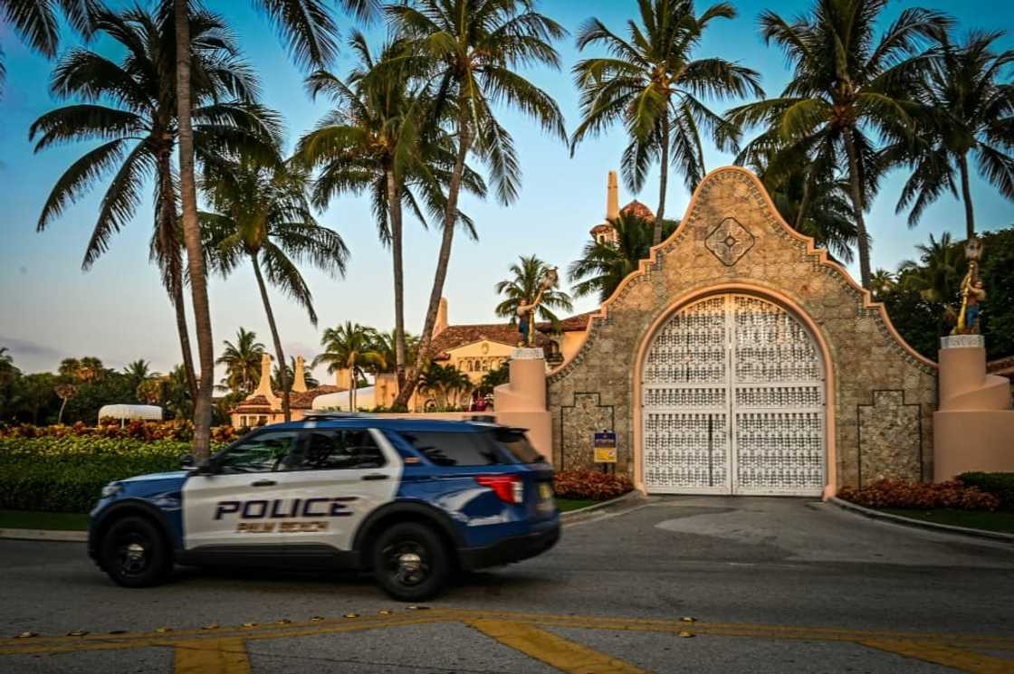 The Mar-a-Lago Club, home of former US president Donald Trump, was besieged by media The Mar-a-Lago Club, home of former US president Donald Trump, was besieged by media