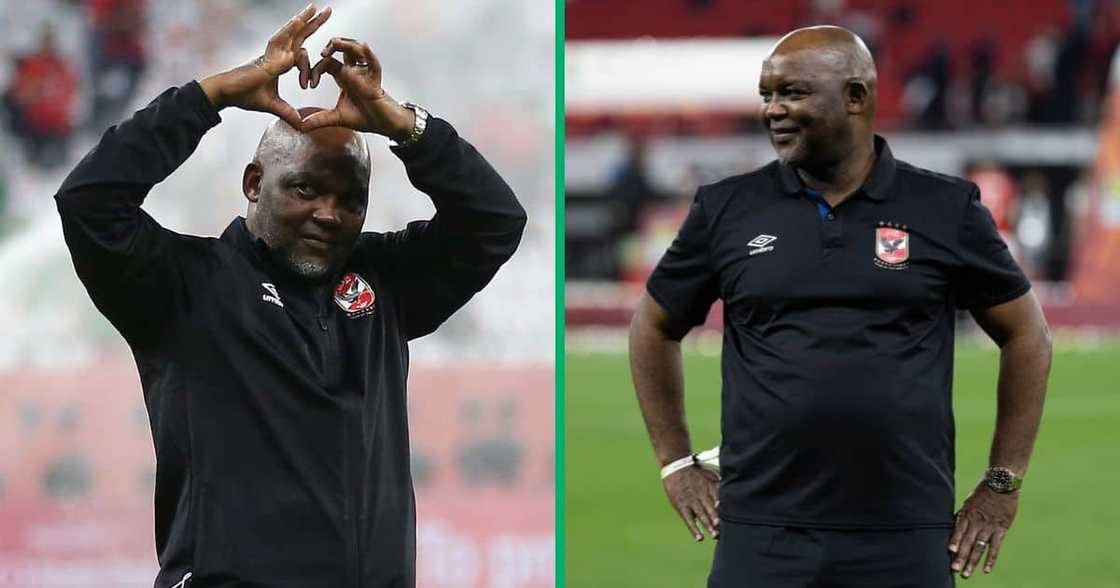 Pitso Mosimane has been praised by Abha FC bosses. Pitso Mosimane has been praised by Abha FC bosses.