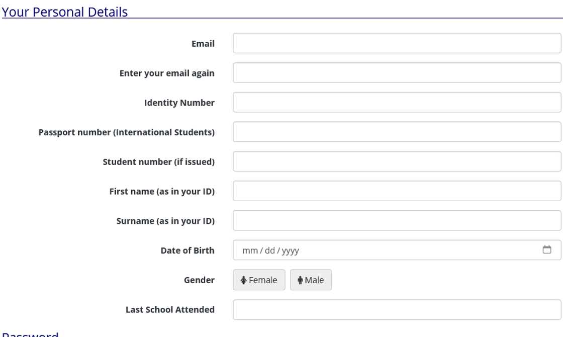 Tshwane North college online application