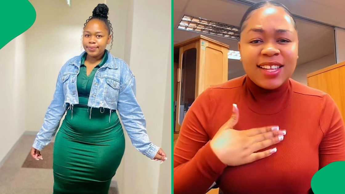 A TikTok video shows a woman unveiling how her man dropped her off. A TikTok video shows a woman unveiling how her man dropped her off.