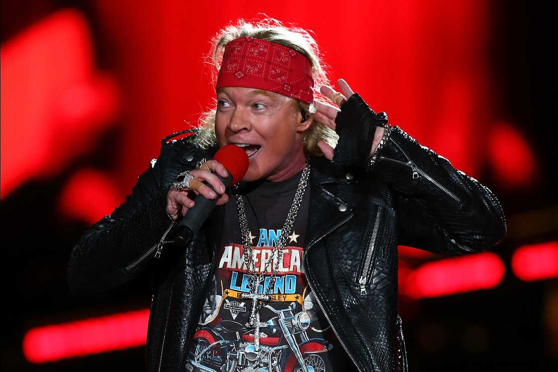 Axl Rose performs in Perth, Australia