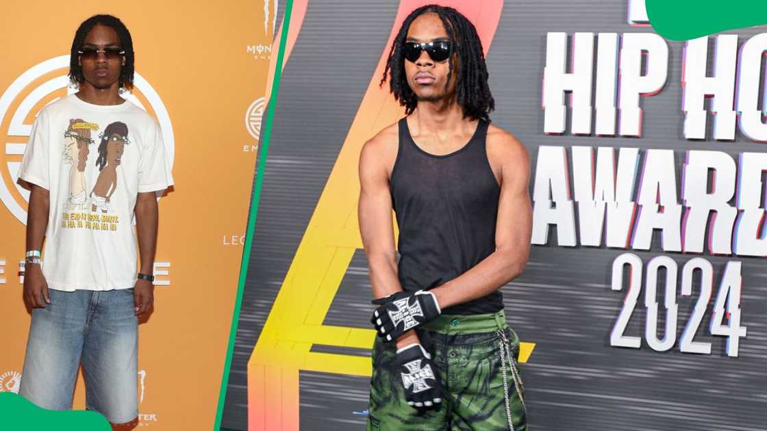 310babii during Empire Celebrates BET Weekend in 2024 (L). The rapper at the 2024 BET Hip Hop Awards (R) 310babii during Empire Celebrates BET Weekend in 2024 (L). The rapper at the 2024 BET Hip Hop Awards (R)
